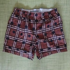 Burberry Brown + Polkadot Swim Shorts